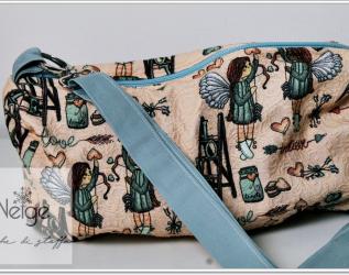 Bauletto PRONTA CONSEGNA in Jaquard con Angeli