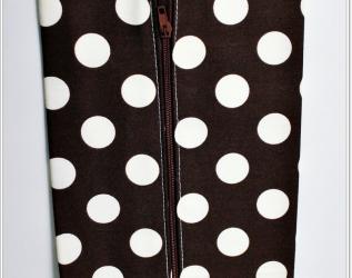Astuccio PRONTA CONSEGNA Marrone a Pois