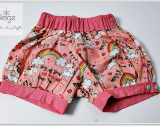 Pantaloncini PRONTA CONSEGNA Unicorni in Rosa