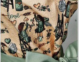 Top in Jaquard con fantasie Angeli in PRONTA CONSEGNA