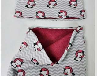 Set Cappello e Collo Unicorni e Felpa