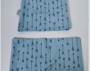 Set Cappello e Collo Frecce azzurre doppio Jersey