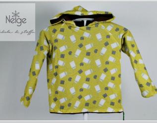 Felpa Doubleface Marrone e Giallo Pronta Consegna