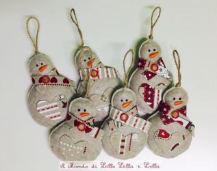 decorazione pupazzo di neve 