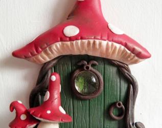 Porta in miniatura per fate, elfi e folletti, decorazione da parete, idee regalo originali per far sognare i più piccoli