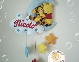 Fiocco nascita Winnie the pooh