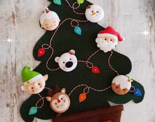Albero di Natale in feltro 