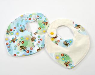 Coppia di bavette da neonato