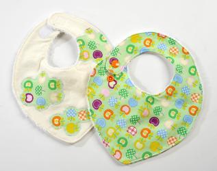 Coppia di bavette da neonato