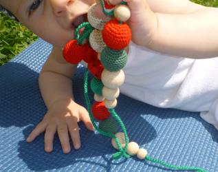 Collana da allattamento  Frutta rossa