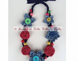 collana rose e fiori