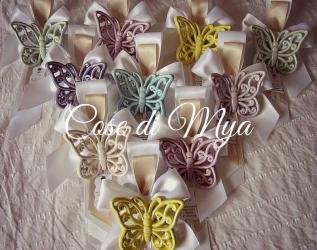 Farfalle in ceramica color pastello