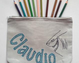 Astuccio bambino con lo squalo Bruto di 