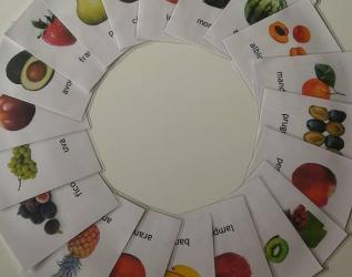 20 schede montessoriane. tema frutta