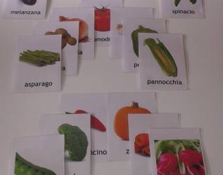 20 schede montessoriane. tema verdura e ortaggi