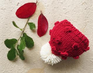 cappellino Rosso a noccioline
