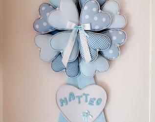 Fiocco nascita cuori