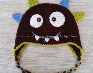 Cappello mostriciattolo per bimbo o bimba
