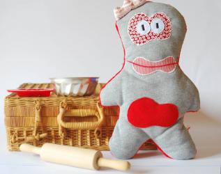 Pupazzo soffice - mostriciattolo rosso