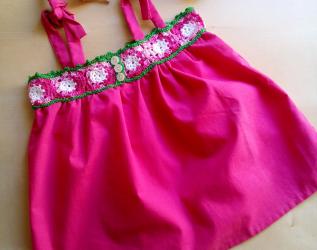vestito prendisole top estivo bambina