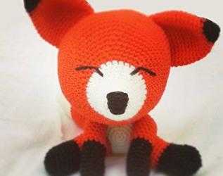 Gina_ volpe amigurumi all'uncinetto per bambini e neonati