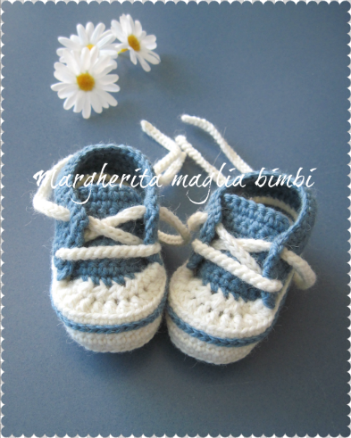 scarpine neonato blu
