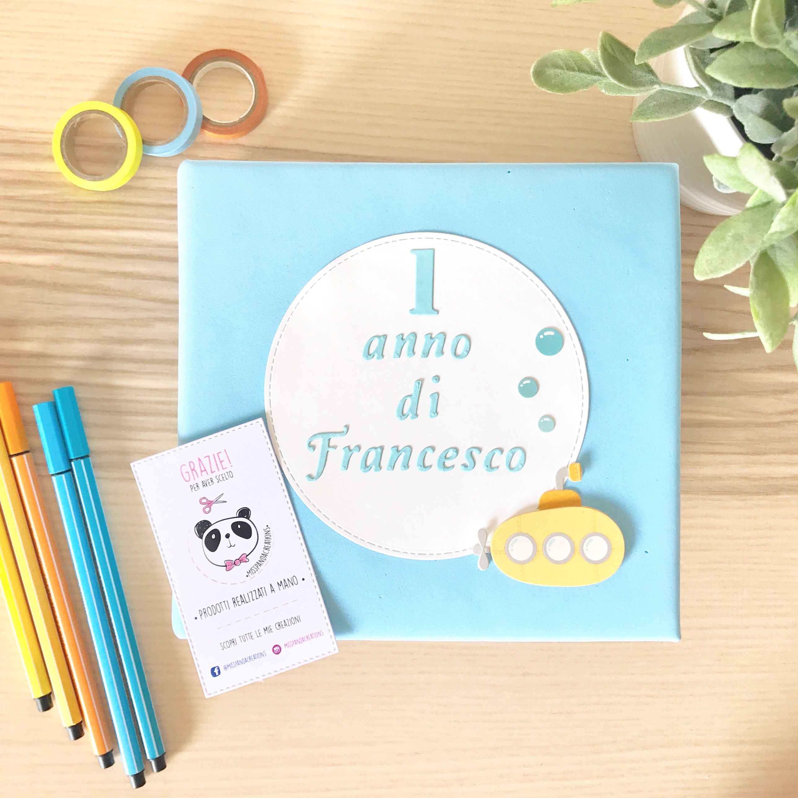 EULENTALER Album Per Bambini 'Il Mio Primo Anno SCANDI' - 92 Pagine, Copertina In Lino Con Stampa Oro, Progettato Da Educatori