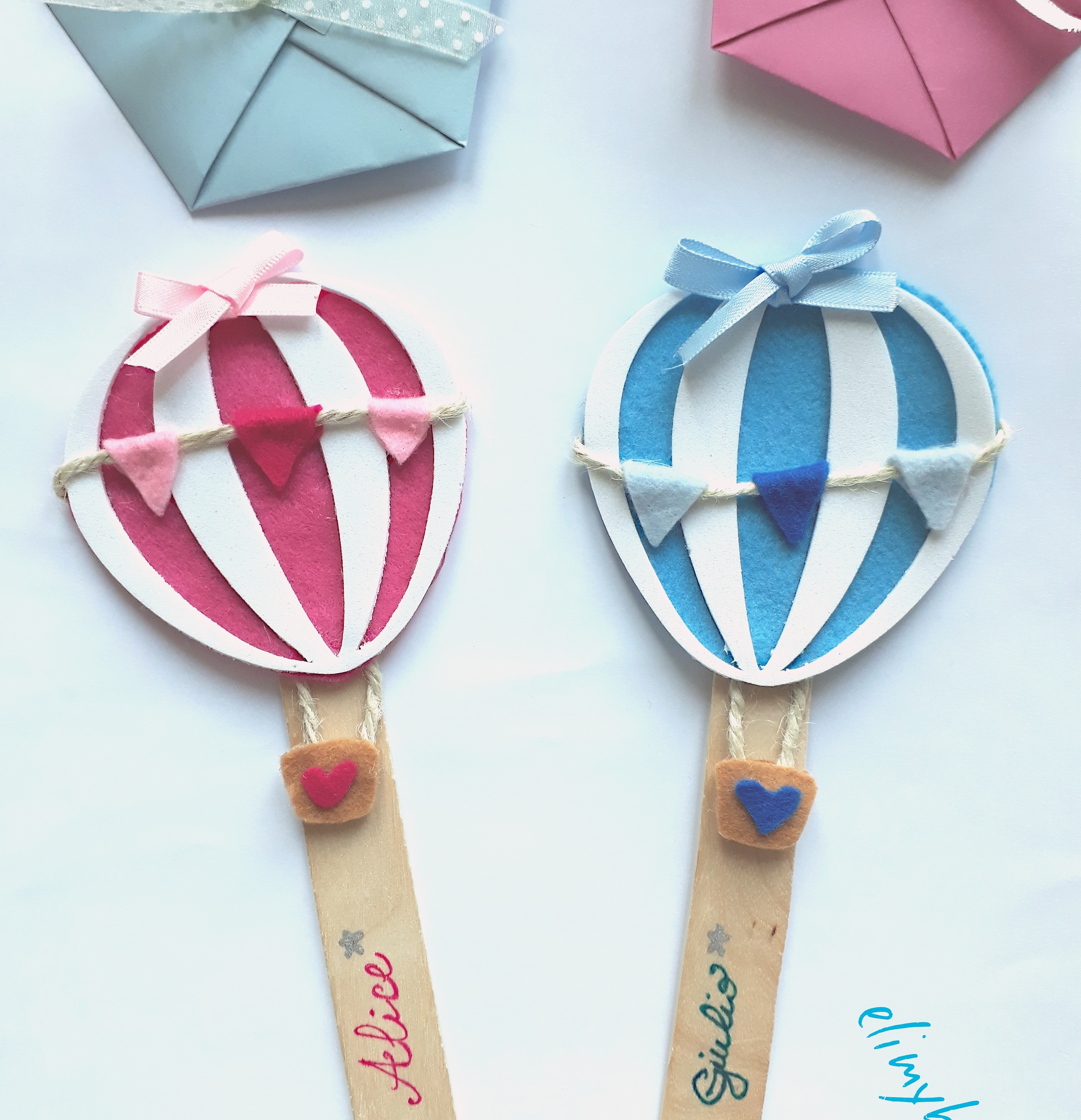 Printtoo Timbro In Legno E Gomma A Tema Mongolfiera – Formato Quadrato 7,6 Cm (3x3 Pollici) Per Scrapbooking, Tessuto E Carta