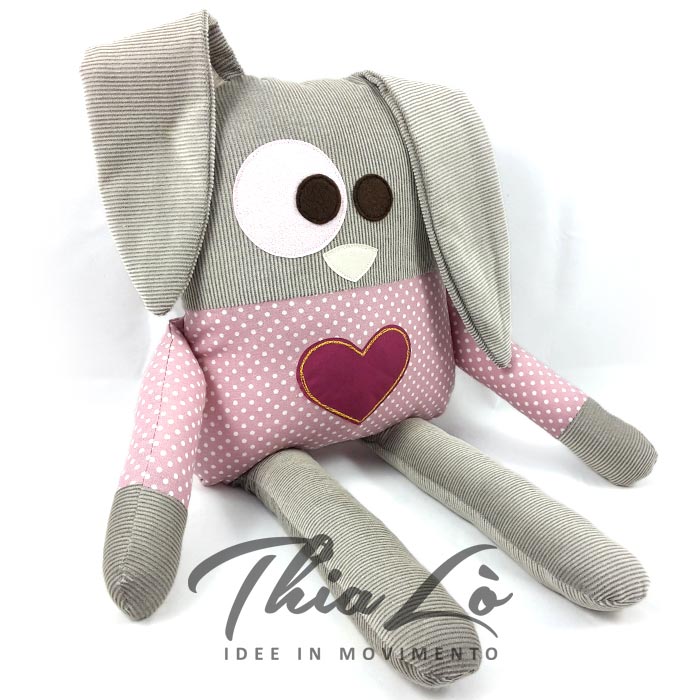 Vestiti per bambole compatibili con bambole 17 cm, set di accessori per vestiti delle bambole con 1 tuta da coniglio lilla, 1 decorazione floreale per ragazze, compleanno, senza bambola
