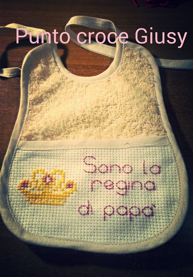 Bavaglino punto croce