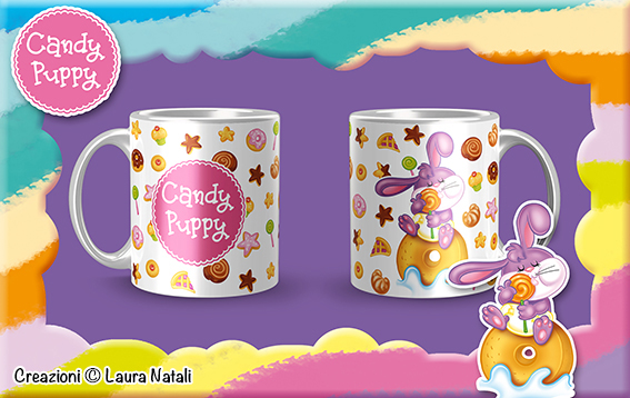 Tazza con Coniglietto Candy Puppy