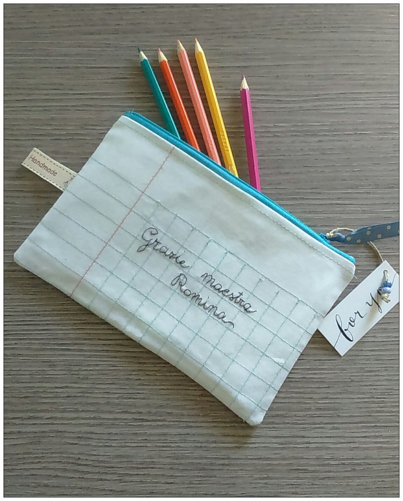 Astuccio Grazie Maestra quaderno 