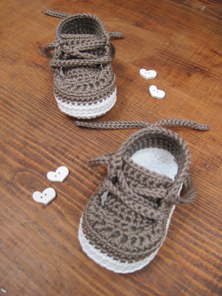 Ai Ferri Lana Scarpette A Uncinetto Per Neonati Modello All'uncinetto Scarpine Per Neonati Stivali Pantofole - Foto 10