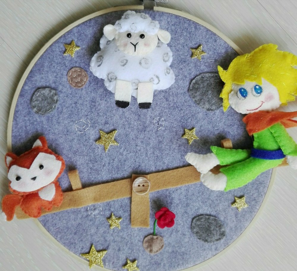 Telaio Piccolo Principe, decorazione cameretta