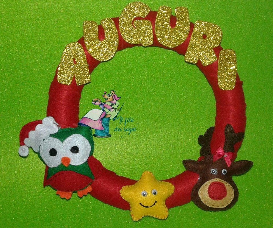 Ghirlanda fuori porta natale