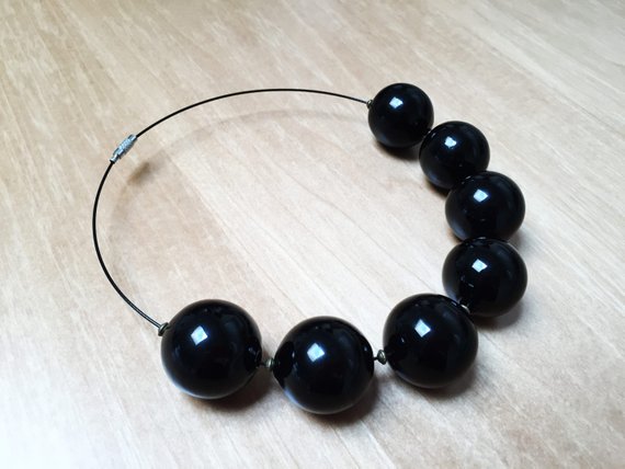 Collana di perle in vetro soffiato