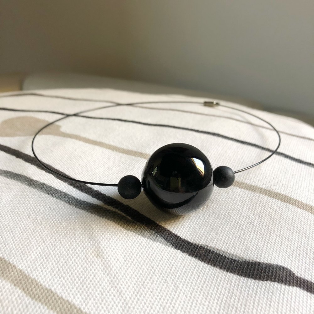 Collana perla in vetro soffiato