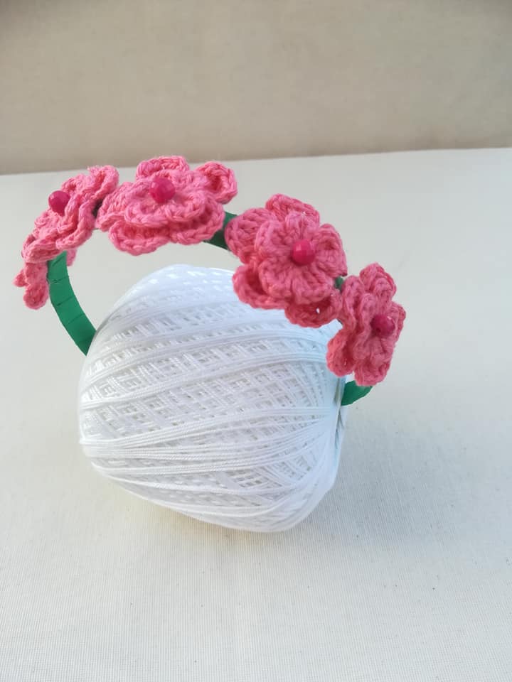 Cerchietto con fiori 