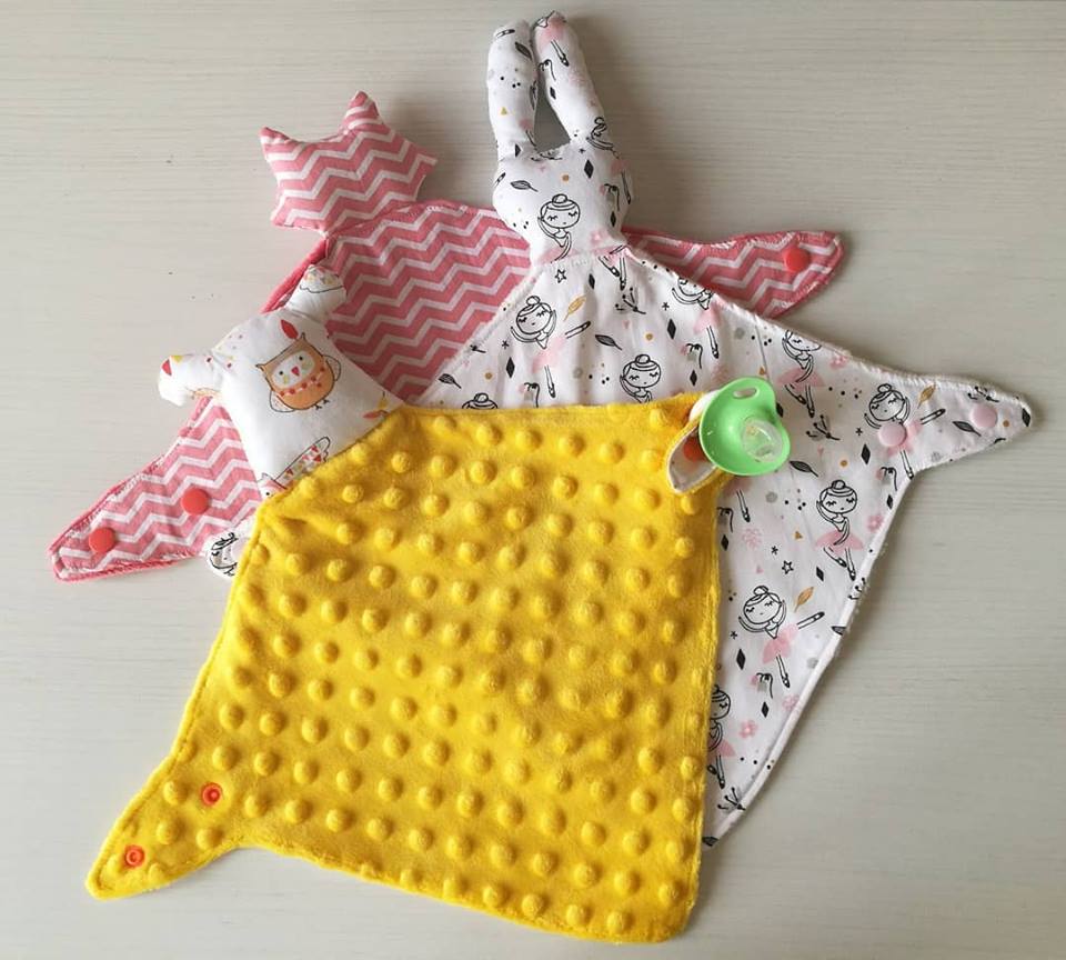 Doudou in cotone e minky