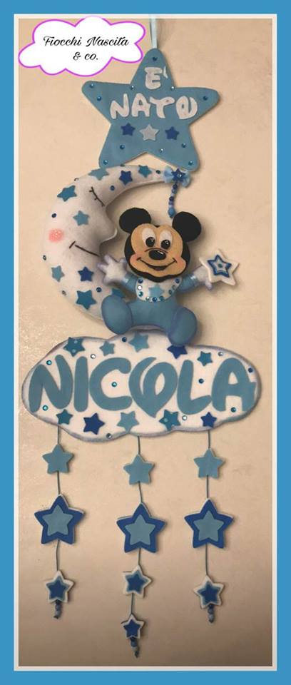 fiocco nascita topolino tra le stelle