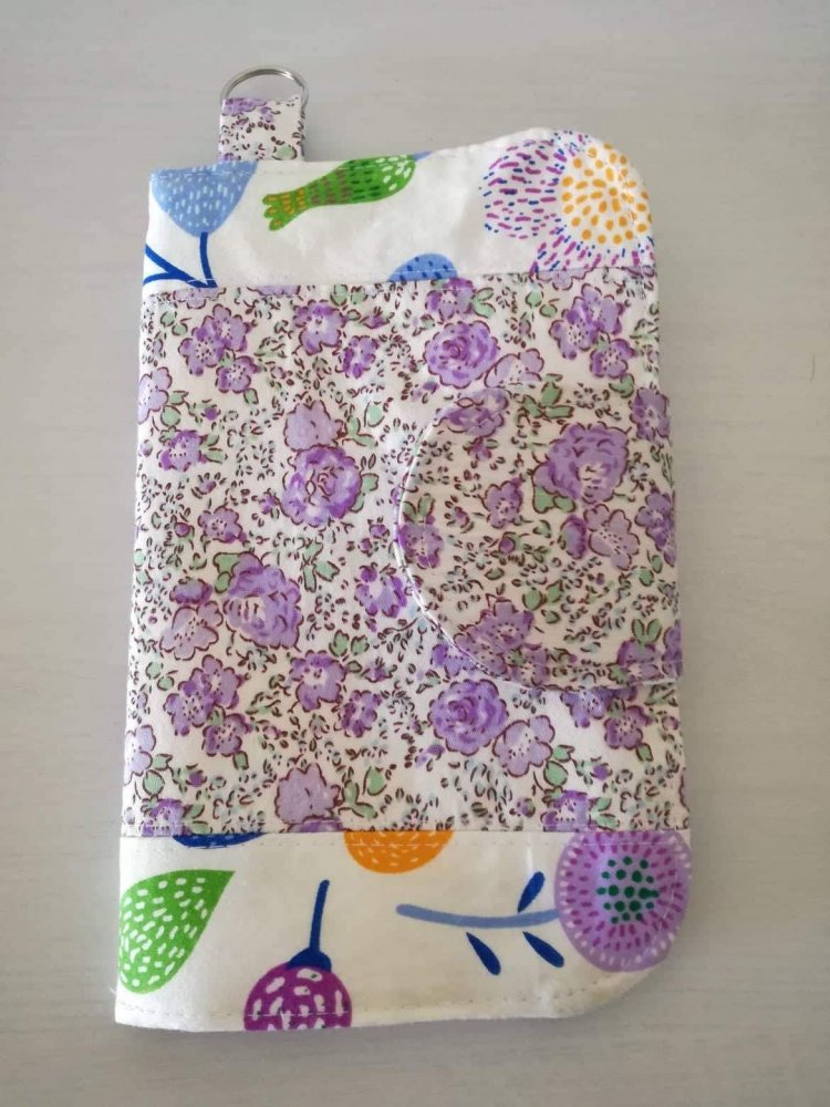 Portacellulare, portafoglio, portamonete, portafoglio donna, portafoglio tessuto, portafoglio colorato, pochette, idea regalo donna, custodia cellulare