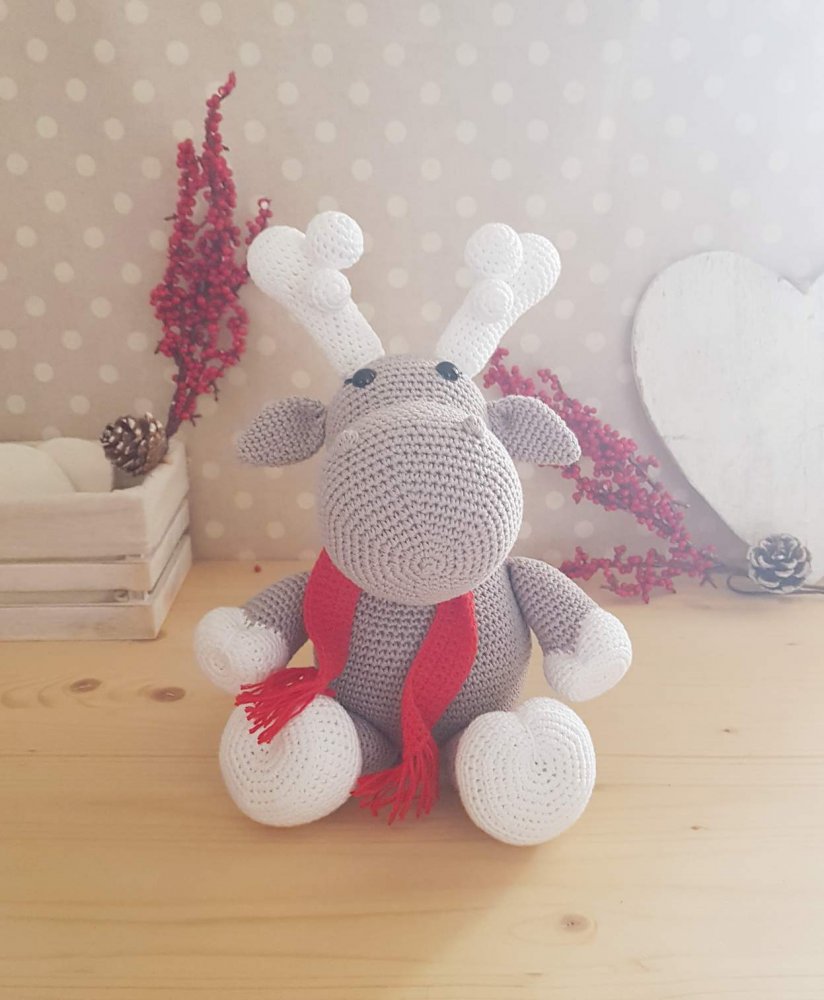 Renna natalizia peluche