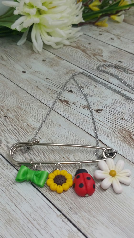 Collana Spilla Fiori