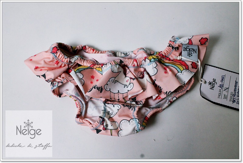 Costume-Mutandina PRONTA CONSEGNA Unicorni Rosa