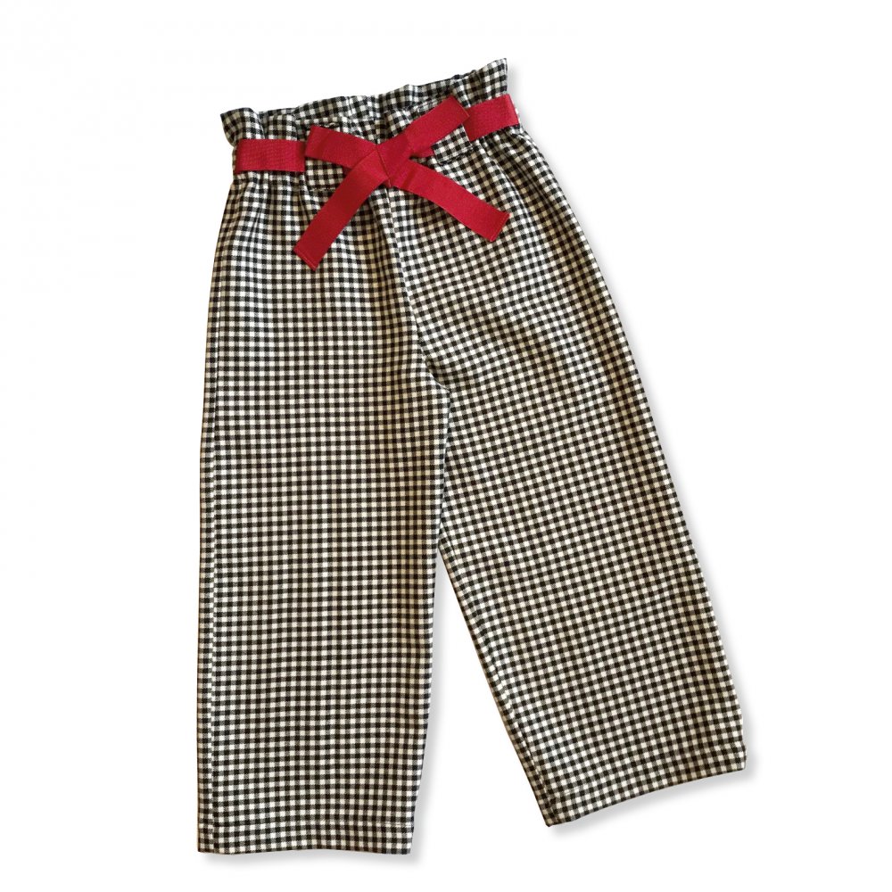 Pantaloni bimba a quadretti
