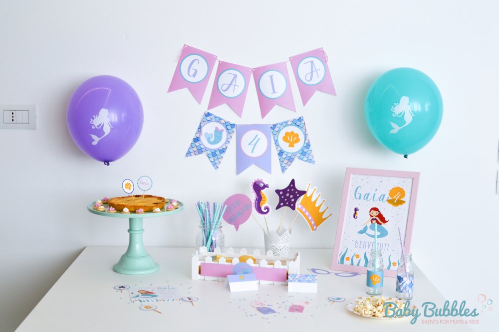 Party Kit Compleanno Sirena
