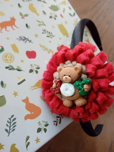 Cerchietto bimba con orsetto
