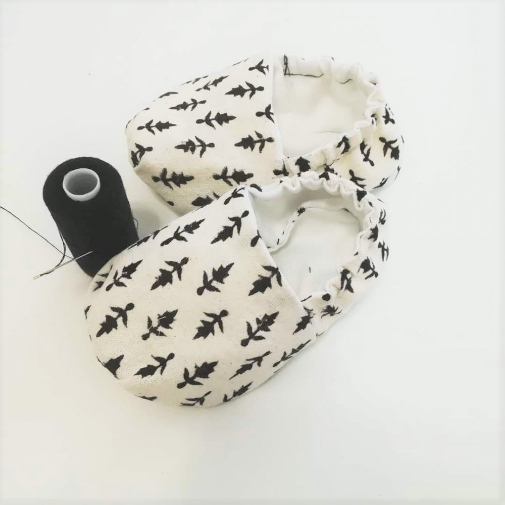 Scarpine baby in cotone 1m-12m. SU ORDINAZIONE