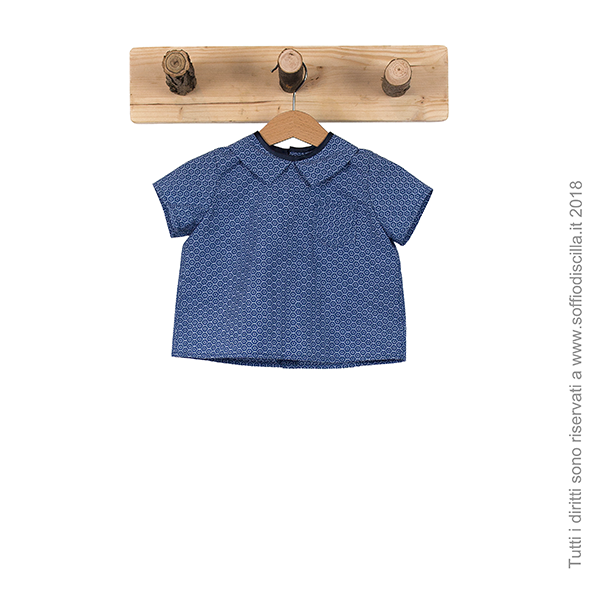 Camicia da bambino con maniche corte 