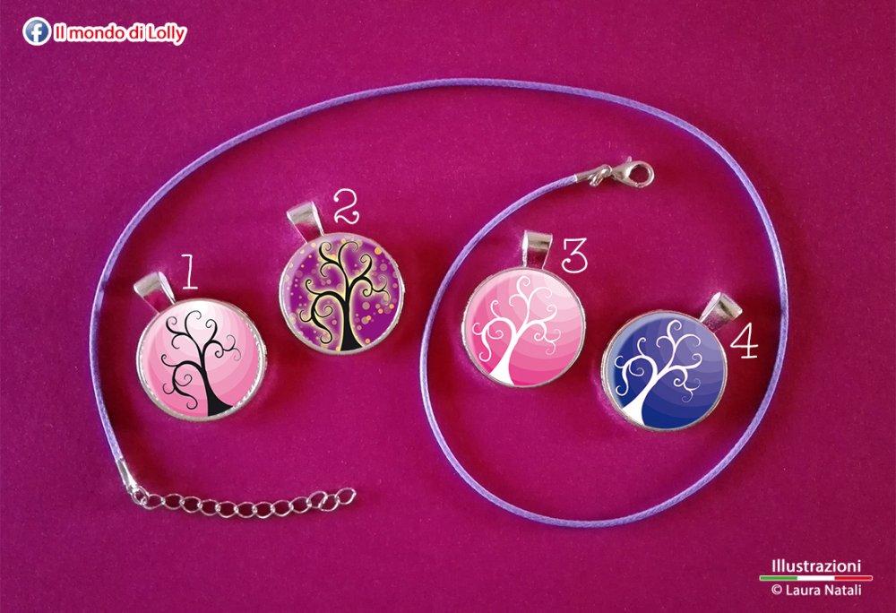Paesaggio Bijoux - ciondolo cameo argento placcato